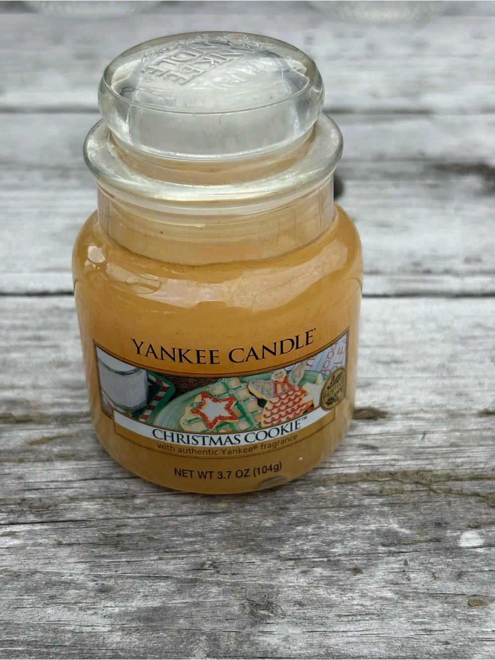 Yankee Candle Yellow Christmas Cookie Jar Candle